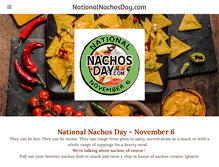 Tablet Screenshot of nationalnachosday.com